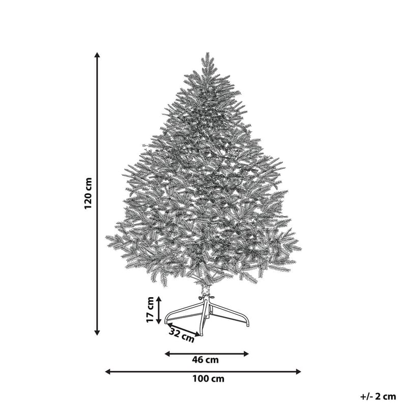 Kunstig Juletre Farnham - Blå 100x100x120 cm - Innredning - Julepynt & helgedekorasjon - Julepynt & juledekorasjon - Plastjuletre