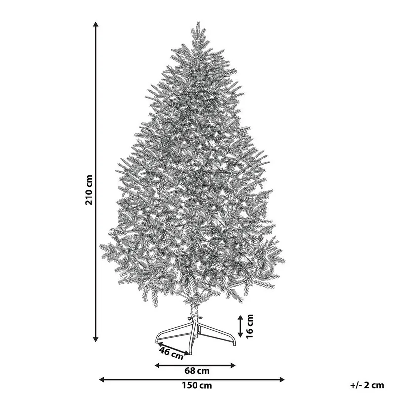 Kunstig Juletre Farnham - Blå 150x150x210 cm - Innredning - Julepynt & helgedekorasjon - Julepynt & juledekorasjon - Plastjuletre