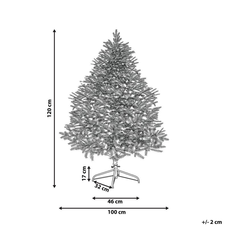 Kunstig Juletre Farnham - Rosa 100x100x120 cm - Innredning - Julepynt & helgedekorasjon - Julepynt & juledekorasjon - Plastjuletre