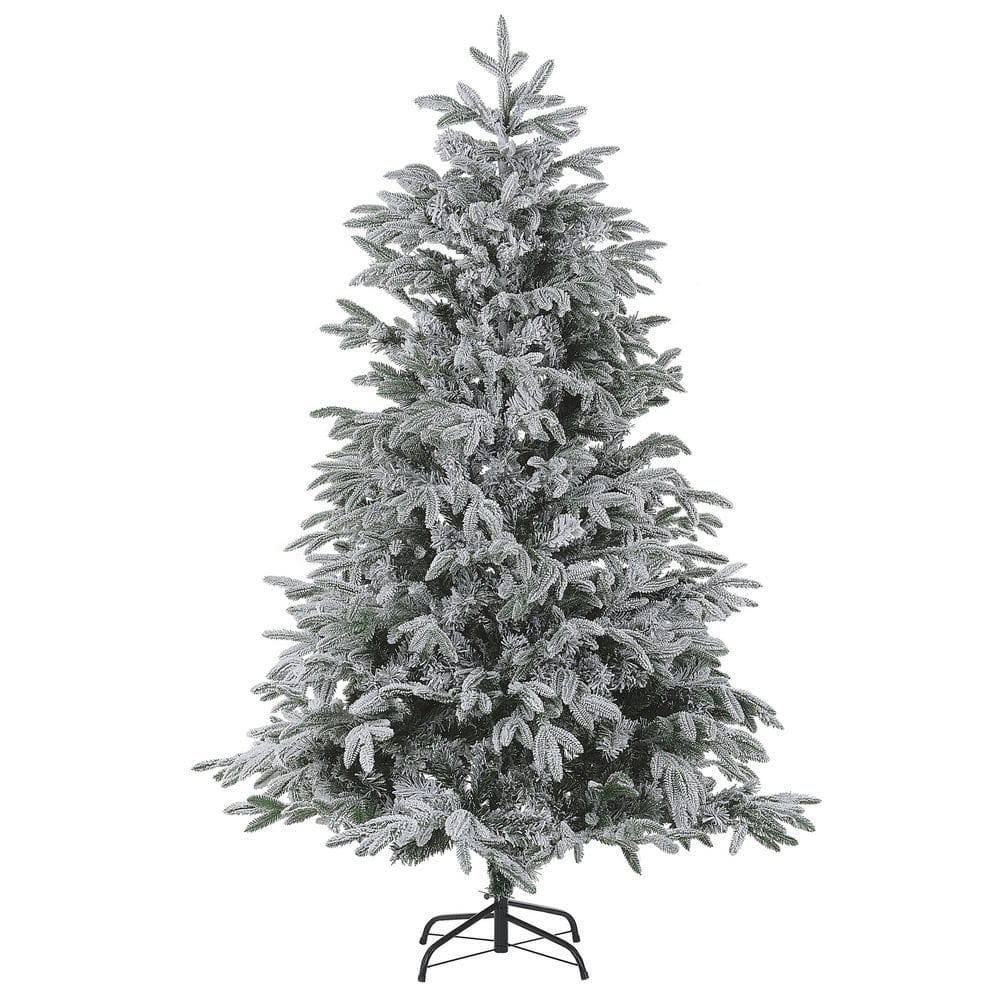 Kunstig Snødekket Juletre Bassie - 150x150x210 cm