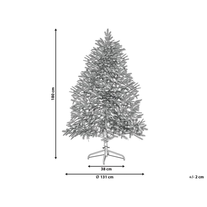Kunstig Snødekket Juletre Brisco - 131x115x180 cm - Innredning - Julepynt & helgedekorasjon - Julepynt & juledekorasjon - Plastjuletre