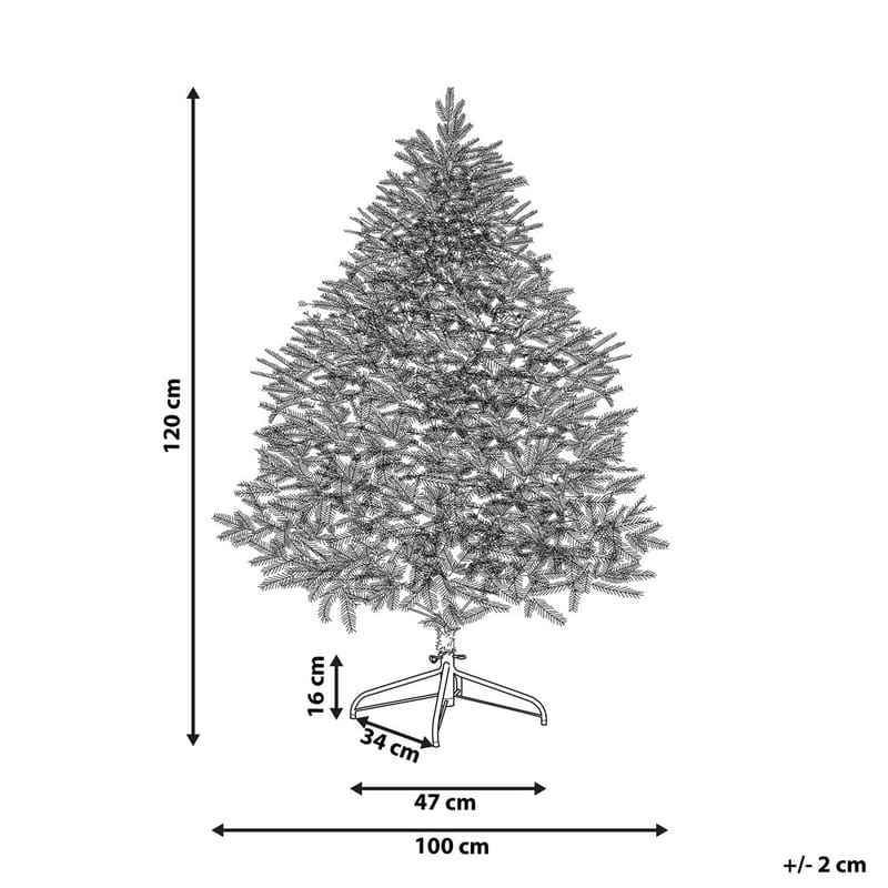 Kunstig Snødekket Juletre Masala - 100x100x120 cm - Innredning - Julepynt & helgedekorasjon - Julepynt & juledekorasjon - Plastjuletre