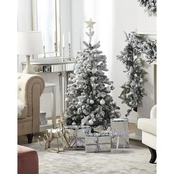 Kunstig Snødekket Juletre Tomichi - 90x90x120 cm - Innredning - Julepynt & helgedekorasjon - Julepynt & juledekorasjon - Plastjuletre