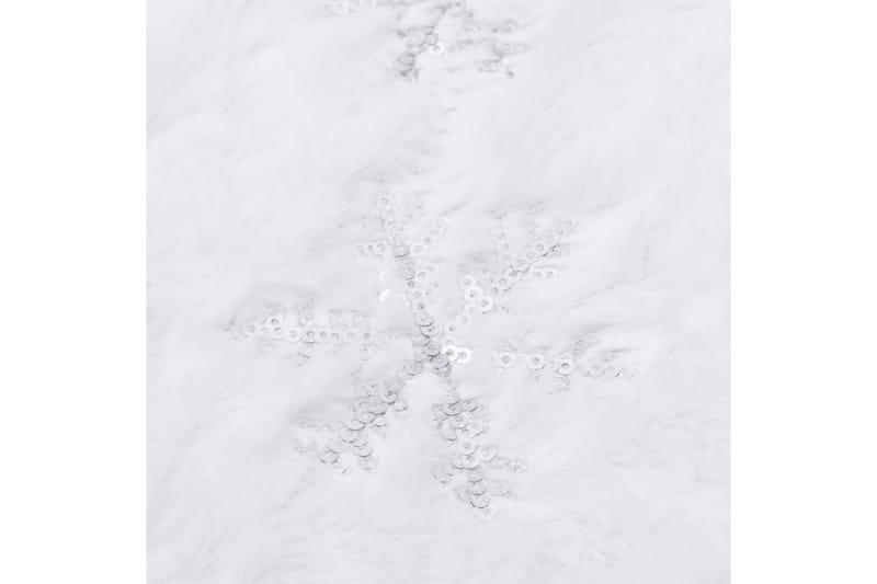 Luksus juletreskjørt hvit 90 cm fuskepels - Hvit - Juletrematte - Julepynt & juledekorasjon