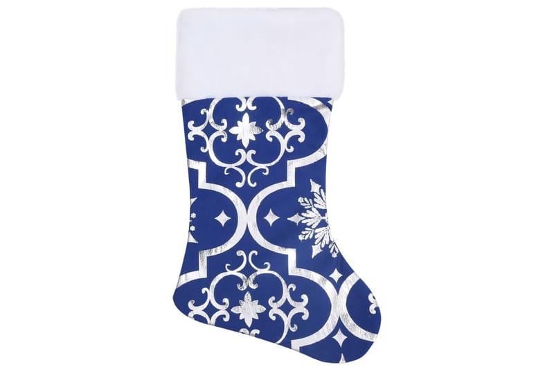 Luksus juletreskjørt med sokk blå 150 cm stoff - Blå - Juletrematte - Julepynt & juledekorasjon