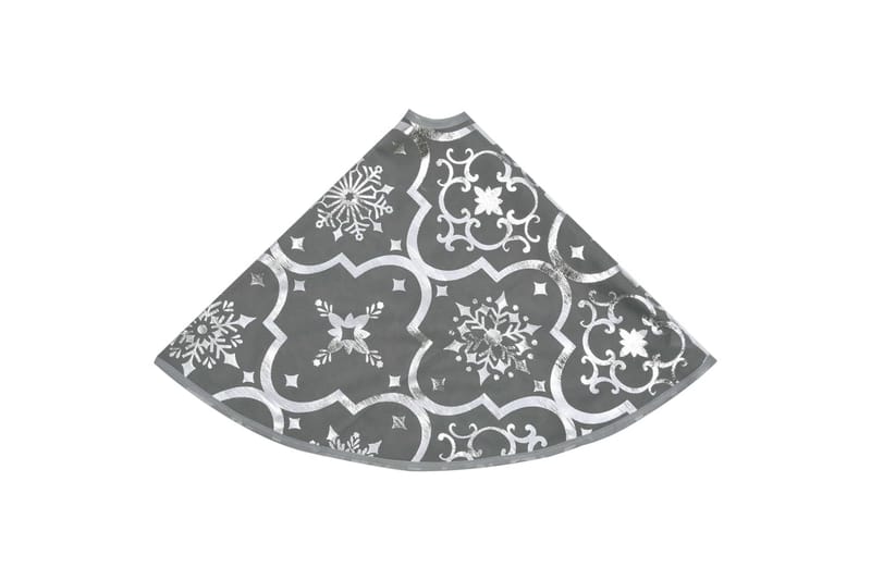 Luksus juletreskjørt med sokk grå 90 cm stoff - Grå - Juletrematte - Julepynt & juledekorasjon