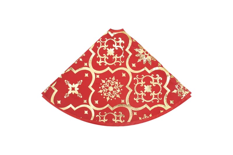 Luksus juletreskjørt med sokk rød 122 cm stoff - Rød - Juletrematte - Julepynt & juledekorasjon