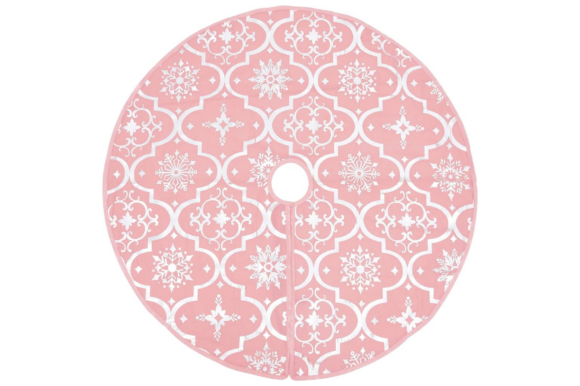 Luksus juletreskjørt med sokk rosa 122 cm stoff - Rosa - Innredning - Julepynt & helgedekorasjon - Julepynt & juledekorasjon - Juletekstil - Juletrematte