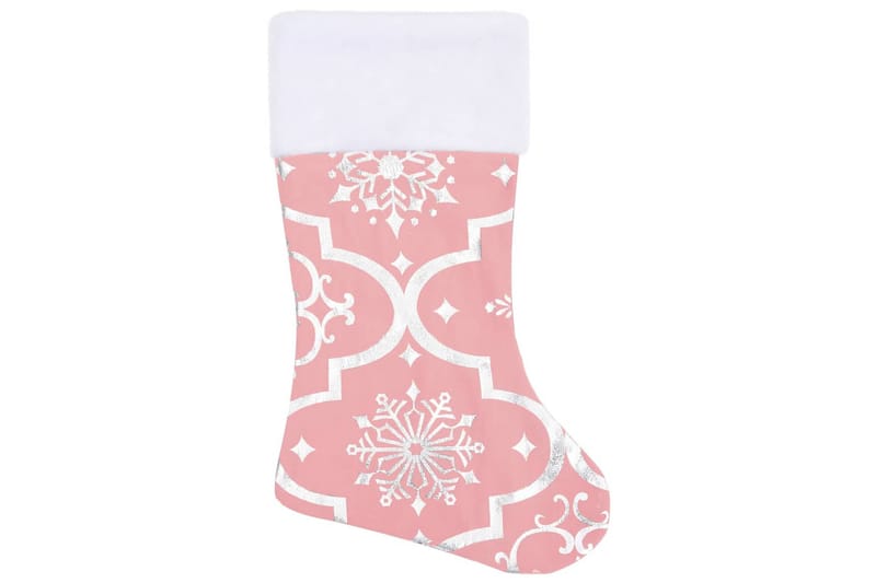 Luksus juletreskjørt med sokk rosa 122 cm stoff - Rosa - Innredning - Julepynt & helgedekorasjon - Julepynt & juledekorasjon - Juletekstil - Juletrematte