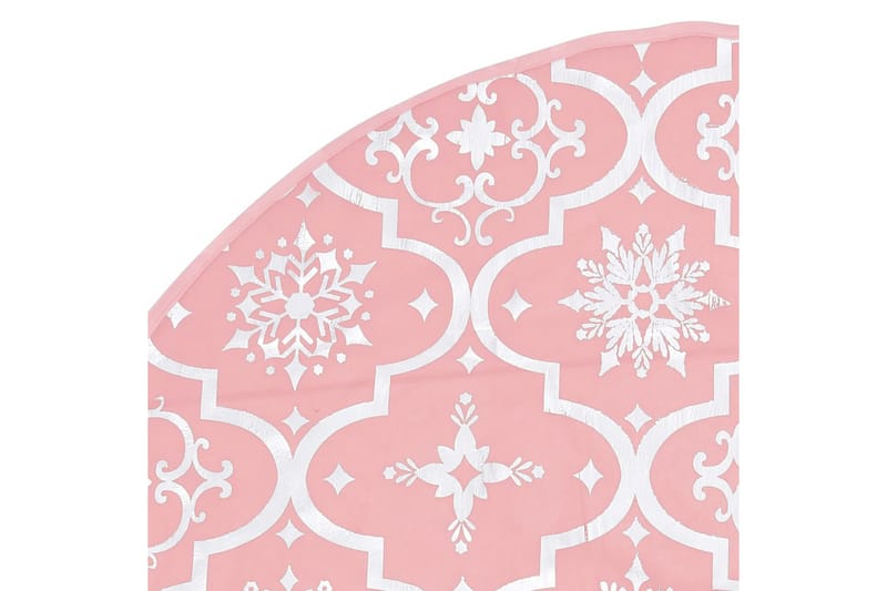 Luksus juletreskjørt med sokk rosa 90 cm stoff - Rosa - Juletrematte - Julepynt & juledekorasjon