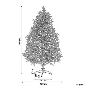 Masala Snøfull Plastgran 180 cm - Hvit/Grønn - Innredning - Julepynt & helgedekorasjon - Julepynt & juledekorasjon - Plastjuletre