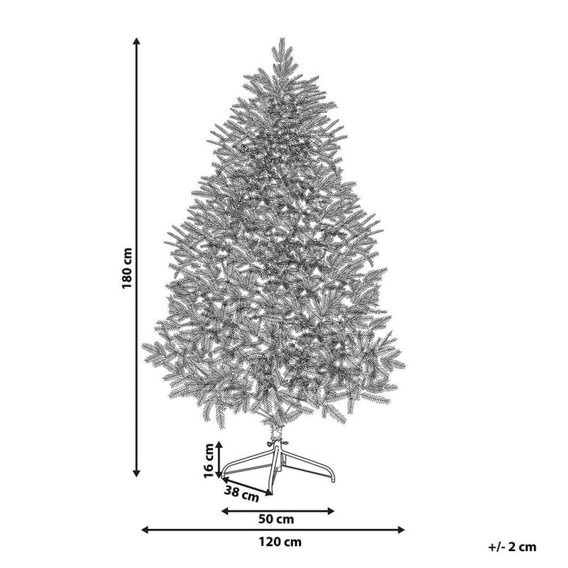Masala Snøfull Plastgran 180 cm - Hvit/Grønn - Innredning - Julepynt & helgedekorasjon - Julepynt & juledekorasjon - Plastjuletre