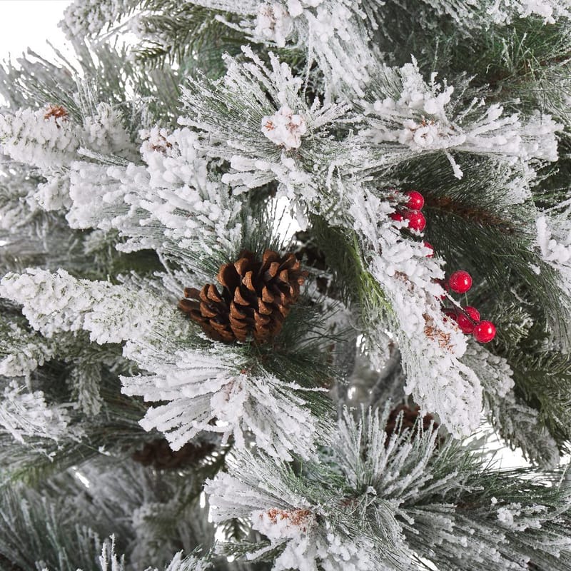 Masala Snøfull Plastgran 180 cm - Hvit/Grønn - Innredning - Julepynt & helgedekorasjon - Julepynt & juledekorasjon - Plastjuletre