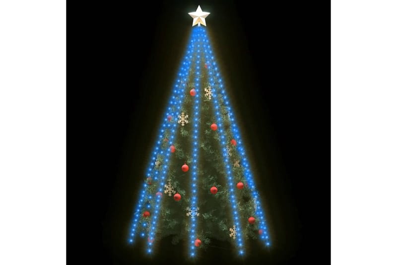 Nettlys for juletre med 400 LED blå 400 cm - Blå - Julepynt & juledekorasjon - Juletrepynt & julekuler