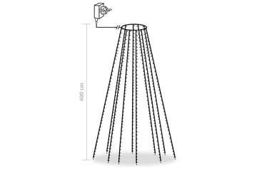 Nettlys for juletre med 400 LED blå 400 cm - Blå - Innredning - Julepynt & helgedekorasjon - Julepynt & juledekorasjon