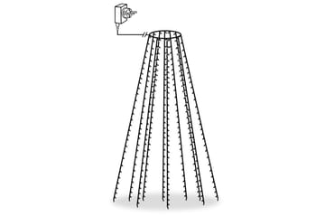 Nettlys for jultre med 250 LED blå 250 cm - Blå - Innredning - Julepynt & helgedekorasjon - Julepynt & juledekorasjon