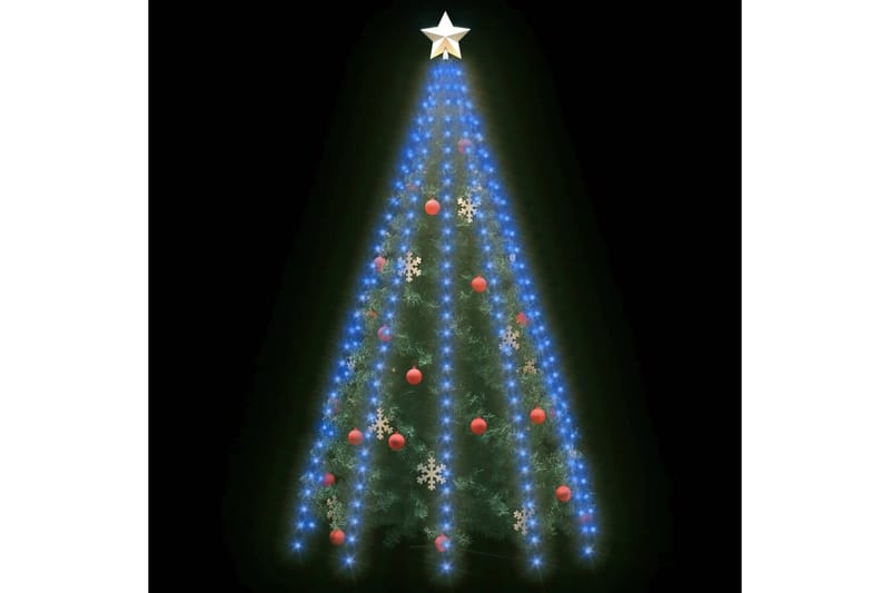 Nettlys for jultre med 300 LED blå 300 cm - Blå - Julepynt & juledekorasjon - Juletrepynt & julekuler