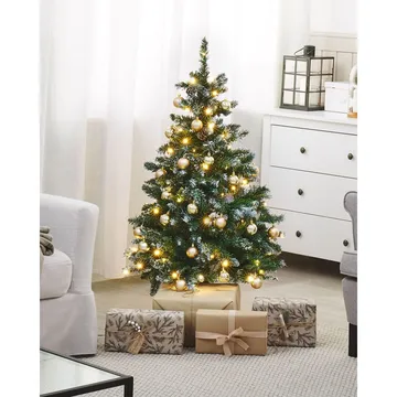Palomar Liten Plastgran 120 cm med Belysning - Grønn/Svart - Innredning - Julepynt & helgedekorasjon - Julepynt & juledekorasjon - Plastjuletre