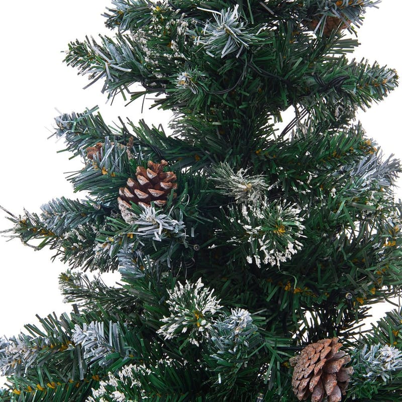 Palomar Liten Plastgran 120 cm med Belysning - Grønn/Svart - Innredning - Julepynt & helgedekorasjon - Julepynt & juledekorasjon - Plastjuletre