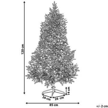 Palomar Liten Plastgran 120 cm med Belysning - Grønn/Svart - Innredning - Julepynt & helgedekorasjon - Julepynt & juledekorasjon - Plastjuletre
