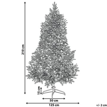 Palomar Plastgran 210 cm med Belysning - Grønn/Svart - Innredning - Julepynt & helgedekorasjon - Julepynt & juledekorasjon - Plastjuletre