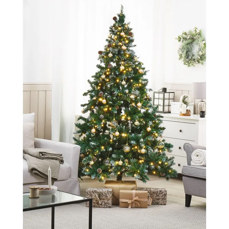 Palomar Plastgran 210 cm med Belysning - Grønn/Svart - Innredning - Julepynt & helgedekorasjon - Julepynt & juledekorasjon - Plastjuletre