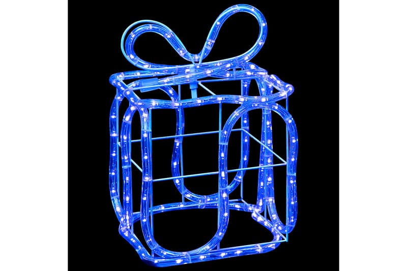Julepynt gaveesker med 180 lysdioder innendørs utendørs - Blå - Plastjuletre