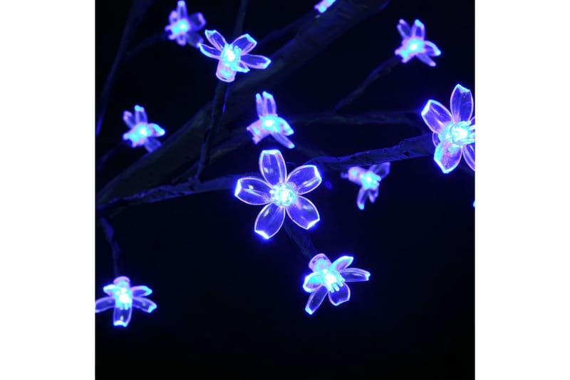 Juletre 120 lysdioder blått lys kirsebærblomst 150 cm - Plastjuletre