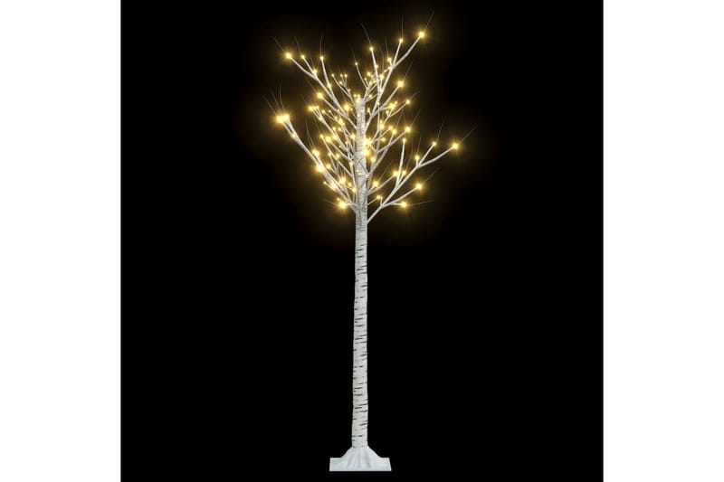 Juletre 140 LED 1,5m varmhvit silje innendørs og utendørs - Plastjuletre