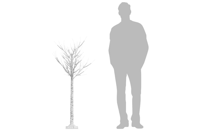 Juletre 140 LED-dioder silje innendørs og utendørst 1,5m - Innredning - Julepynt & helgedekorasjon - Julepynt & juledekorasjon - Plastjuletre