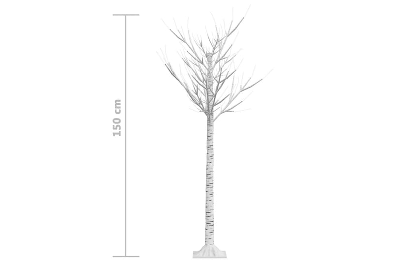 Juletre 140 LED-dioder silje innendørs og utendørst 1,5m - Plastjuletre