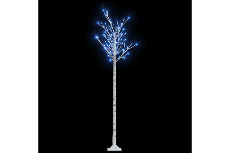 Juletre 200 LED-dioder blå silje innendørs og utendørst 2,2m - Plastjuletre