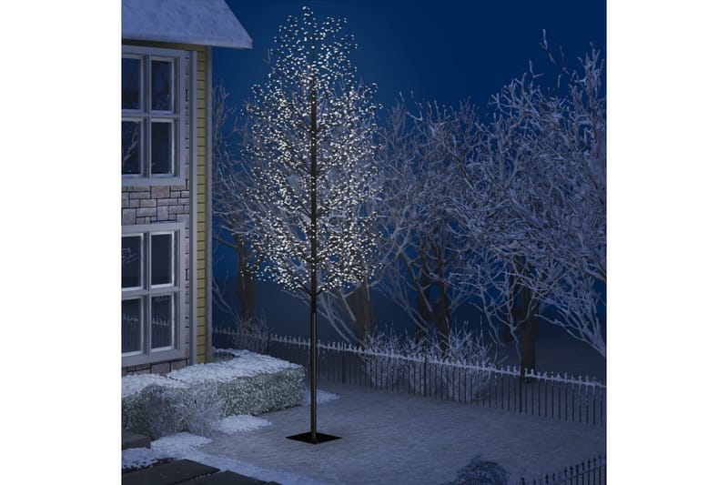 Juletre 2000 lysdioder kaldhvitt lys kirsebærblomst 500 cm - Innredning - Julepynt & helgedekorasjon - Julepynt & juledekorasjon - Plastjuletre