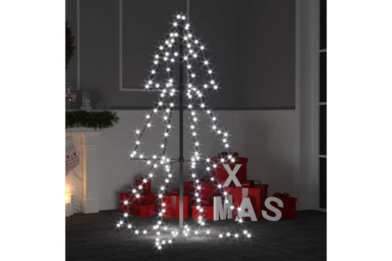Juletre kjegle 160 LED innendørs og utendørs 78x120 cm - Plastjuletre