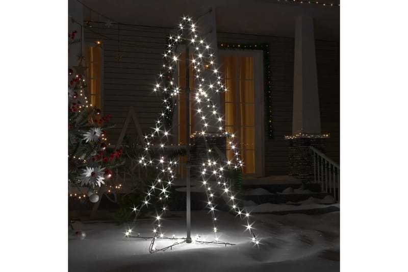Juletre kjegle 160 LED innendørs og utendørs 78x120 cm - Plastjuletre