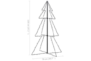 Juletre kjegle 160 LED innendørs og utendørs 78x120 cm - Innredning - Julepynt & helgedekorasjon - Julepynt & juledekorasjon - Plastjuletre