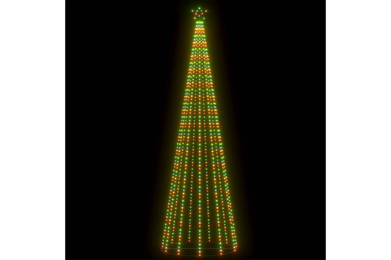 Juletre kjegle 752 fargerike lysdioder 160x500 cm - Plastjuletre