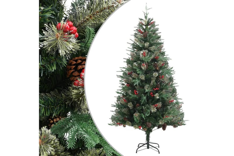 Juletre med kongler grønn 195 cm PVC og PE - Innredning - Julepynt & helgedekorasjon - Julepynt & juledekorasjon - Plastjuletre