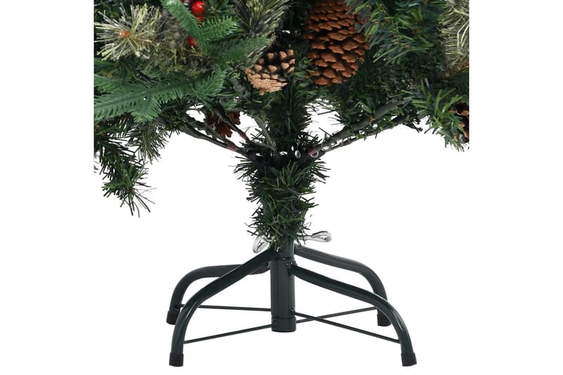 Juletre med kongler grønn 195 cm PVC og PE - Plastjuletre