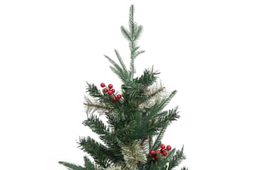 Juletre med kongler grønn 225 cm PVC og PE - Innredning - Julepynt & helgedekorasjon - Julepynt & juledekorasjon - Plastjuletre
