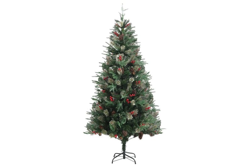 Juletre med kongler grønn 225 cm PVC og PE - Innredning - Julepynt & helgedekorasjon - Julepynt & juledekorasjon - Plastjuletre