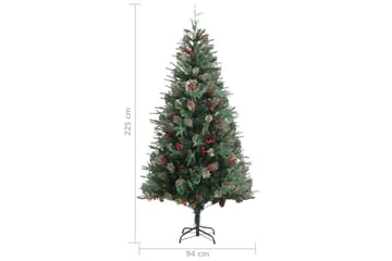 Juletre med kongler grønn 225 cm PVC og PE - Innredning - Julepynt & helgedekorasjon - Julepynt & juledekorasjon - Plastjuletre