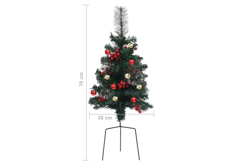 Kunstige juletrÃ¦r for gangvei 2 stk 76 cm PVC - Plastjuletre