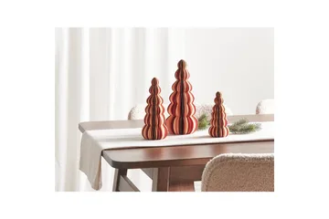 Prydnadsfigur Beliani Dhaulagiri Beige||Dark red - Innredning - Julepynt & helgedekorasjon - Julepynt & juledekorasjon