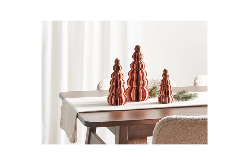 Prydnadsfigur Beliani Dhaulagiri Beige||Dark red - Innredning - Julepynt & helgedekorasjon - Julepynt & juledekorasjon