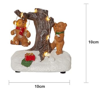Tedville innendørsdekorasjon 10 cm - flerfarget - Innredning - Julepynt & helgedekorasjon - Julepynt & juledekorasjon - Juleengel & julefigur