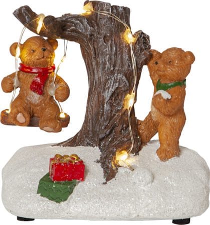 Tedville innendørsdekorasjon 10 cm - flerfarget - Innredning - Julepynt & helgedekorasjon - Julepynt & juledekorasjon - Juleengel & julefigur