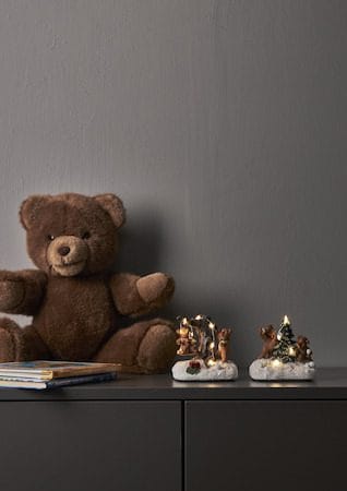 Tedville innendørsdekorasjon 10 cm - flerfarget - Innredning - Julepynt & helgedekorasjon - Julepynt & juledekorasjon - Juleengel & julefigur