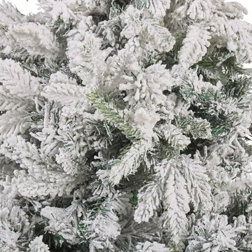 Tomichi Liten Snøete Plastgran 120 cm - Hvit/Svart/Grønn - Innredning - Julepynt & helgedekorasjon - Julepynt & juledekorasjon - Plastjuletre