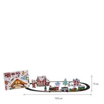 X-mas Train dekorativt sceneri 103 cm - Flerfarget - Innredning - Julepynt & helgedekorasjon - Julepynt & juledekorasjon - Juleengel & julefigur